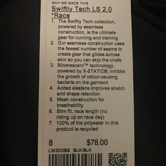 Lululemon swiftly tech long sleeve race length - Picture 3 of 3